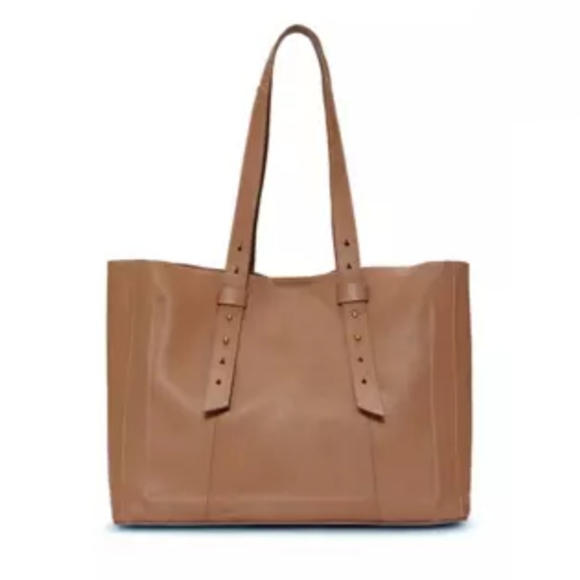 NWT! Lucky Brand Trya Tan Leather Tote - Picture 2 of 9